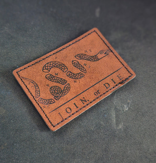 Join or Die Leather Patch