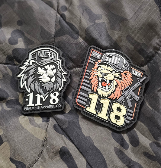 Bold & Righteous Lion Patch Set