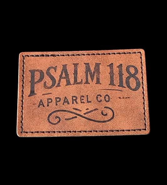Psalm 118 Apparel Co Leather Patch